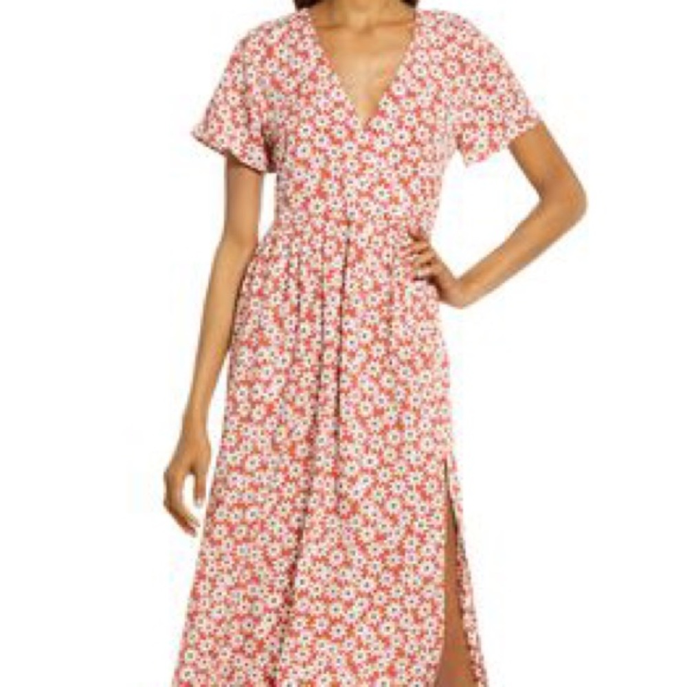 NWT Size M Madewell Clara Midi Dress With Pockets